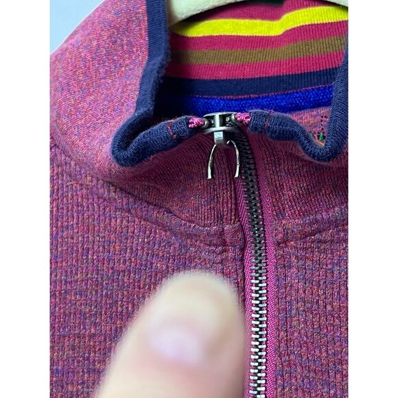 Robert Graham Men's Large Red 1/4 Zip Pullover Long Sleeve Casual Performance - Picture 6 of 8